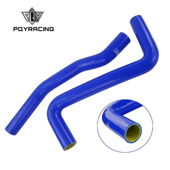 

PQY - 2PC Silicone Radiator Hose,Silicone hose kit W/logo for TOYOTA Celica GT4 GT Four ST205 Blue&Yellow PQY-LX2008-QY