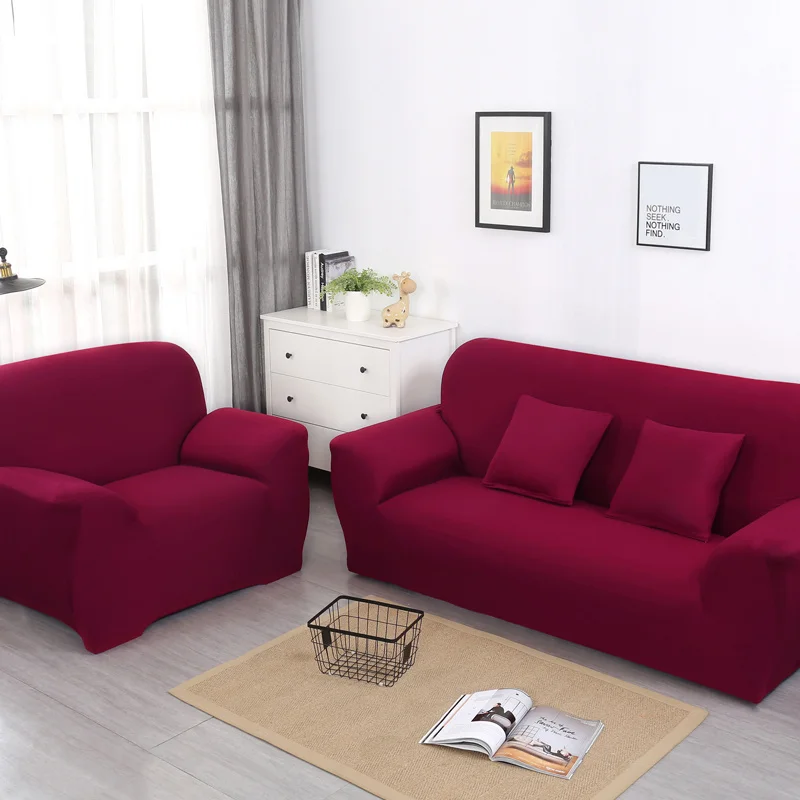 Однотонный диван крышка большая эластичность эластичный диван накидка на двухместный диван, угловой Полотенца мебель для Ipad Mini 1/2/3/4 местный - Цвет: 5