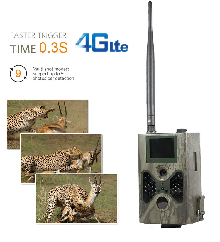 Охотничья камера 4G LTE MMS GPRS фото ловушка Trail камера s ночного видения Дикая охота инфракрасная 16MP 1080 P видео Дикая камера