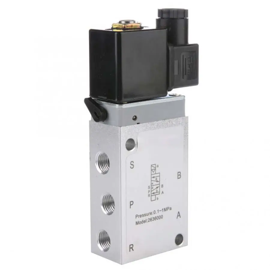 AC 220V герметизирующая ptfe-лента для 1/4 мм двух позиционный Пневматический электромагнитный клапан направленный соленоид клапан электрический шаровой клапан