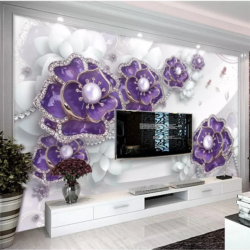 Обои beibehang на заказ 3d фотообои высококачественные изящные украшения с цветами