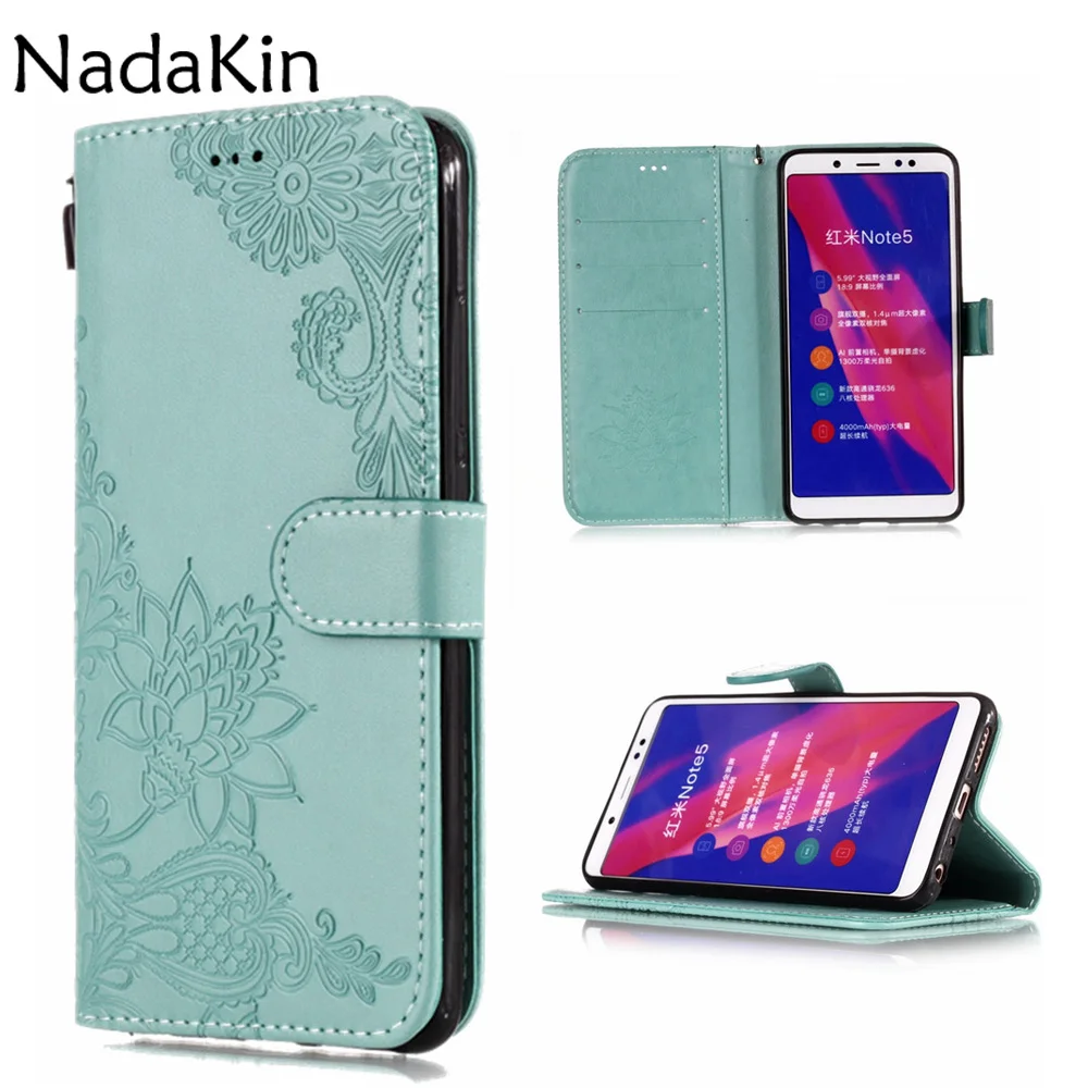 Чехол-книжка с тиснением в виде одуванчика лотоса для Xiaomi mi 8 6 A2 mi x 2S Red mi S2 4A 4X6 6A Note 4 5 5A Prime со слотом для карт