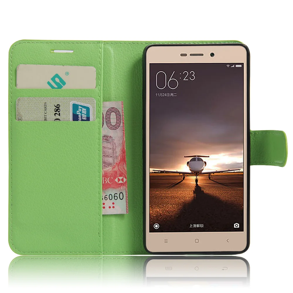 

Fashion Litchi Texture Leather Case for Xiaomi Redmi 3 Pro Flip Cover for Xiaomi Redmi 3S Wallet Style Magnetic Protective Shell