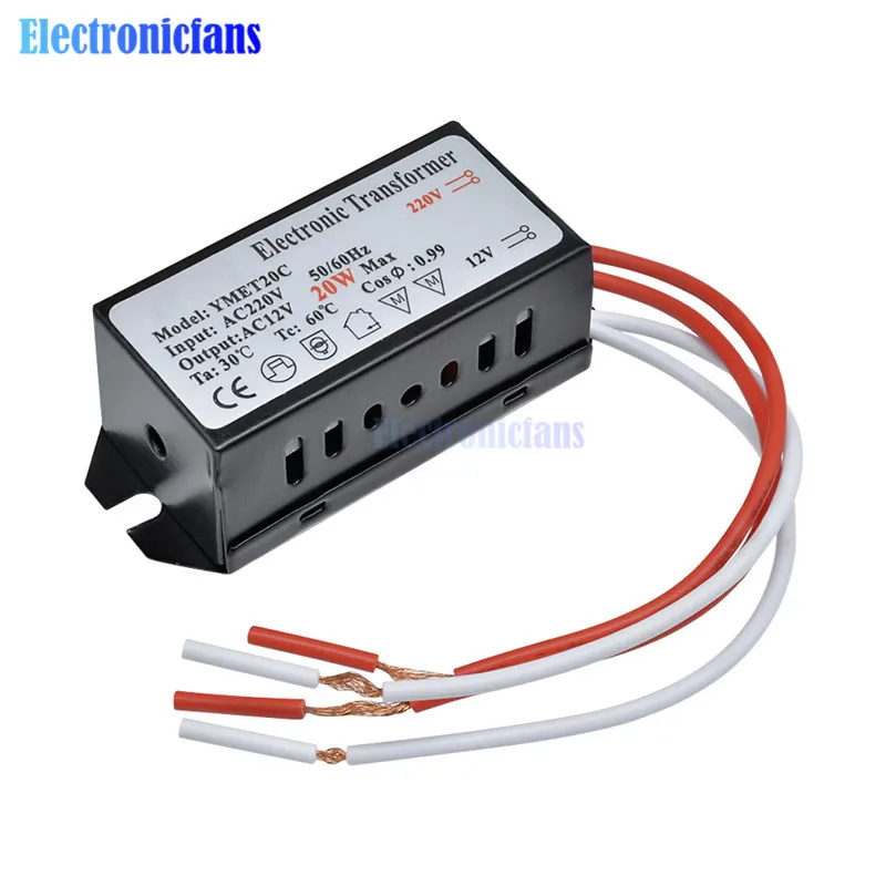 Transformador LED de 220V a 12V, 50W, controlador LED, fuente de alimentación para convertidor electrónico LED de bajo voltaje, transformador de voltaje - AliExpress Componentes y suministros electrónicos
