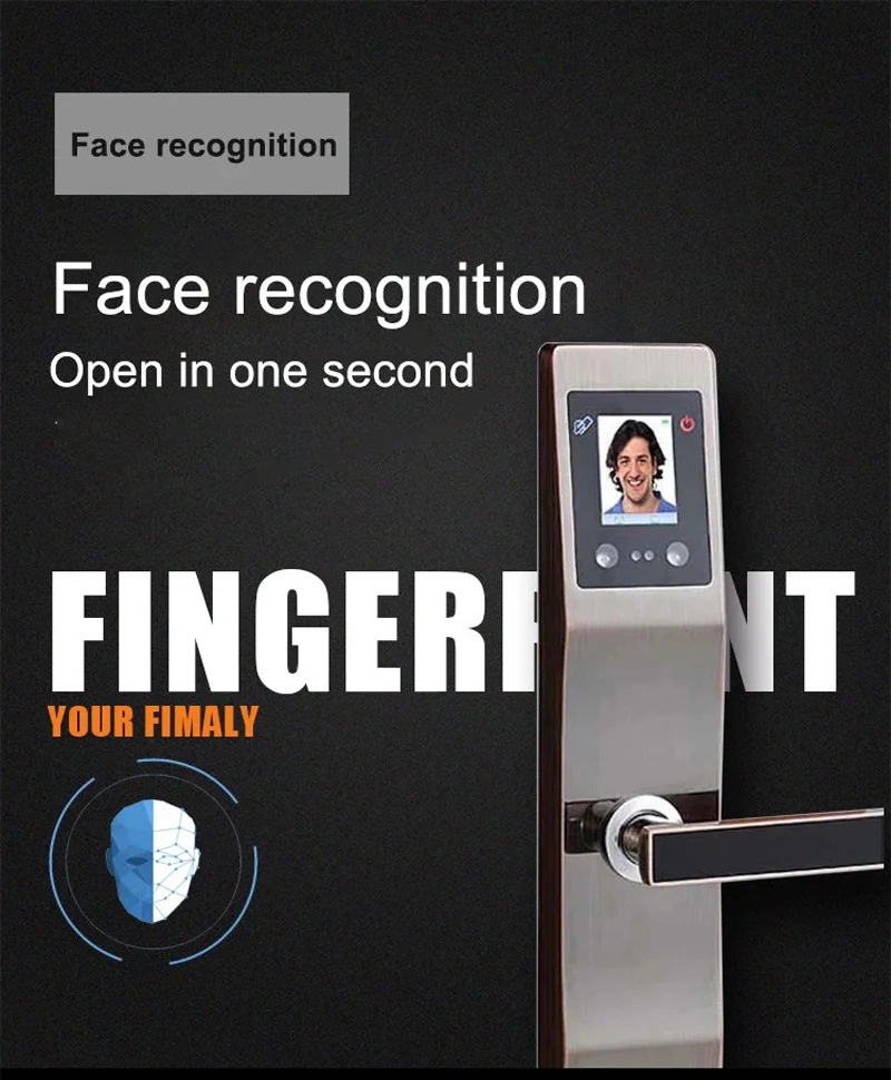 Умный биометрический распознавание лица/ладонь разблокировка дверной замок безопасности цифровой замок по отпечатку пальца с паролем механический ключ RFID карта