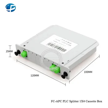 

5 pcs Fiber optic Singlemode splitter 1*4 FC APC Cassette Box PLC optical splitter box CATV FTTH FTTB FTTX with 32 Fiber Optic