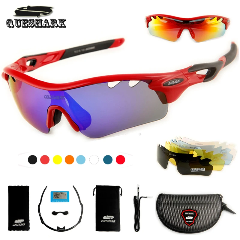 Prix pour Queshark tr90 uv400 5 verres polarisés vélo lunettes vélo lunettes sports de plein air vélo lunettes de soleil randonnée équitation lunettes de sport Prix pour Queshark tr90 uv400 5 verres polarisés vélo lunettes vélo lunettes sports de plein air vélo lunettes de soleil randonnée équitation lunettes de sport