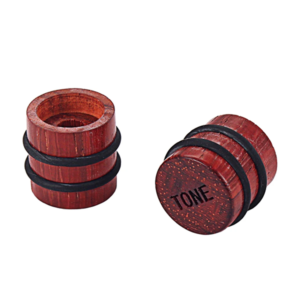 2Pcs Wood Hand Polished Guitar Knob Control Knobs Volume Tone For Electric Guitar Bass Guitar Replacement Parts Accessories