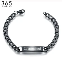 Новое пользовательское имя, браслет для мужчин, золотой браслет из нержавеющей стали, выгравированное имя, текстовые браслеты, персонализируемая бижутерия вечерние подарки