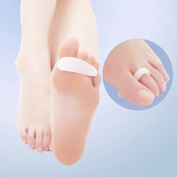 

1pair Toe Corrector Hammer Toes Separator For Toes Pads Feet Care Bunion Gel Guard Remove Corns Feet Silicone Finger Protector