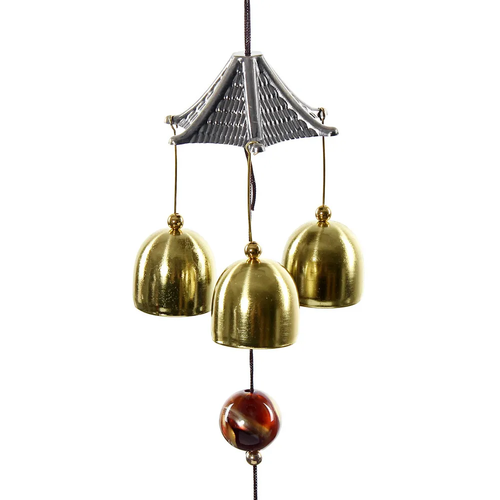 

2019 NEW Great Sound Bronze Color Bells Wind Chimes Wind Chimes Hanging Decorations Garden Ornament Antique Home Wall