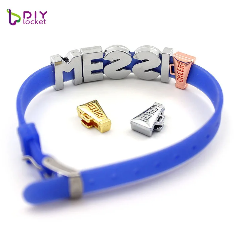 silicone slide charm bracelets LSSC341-6
