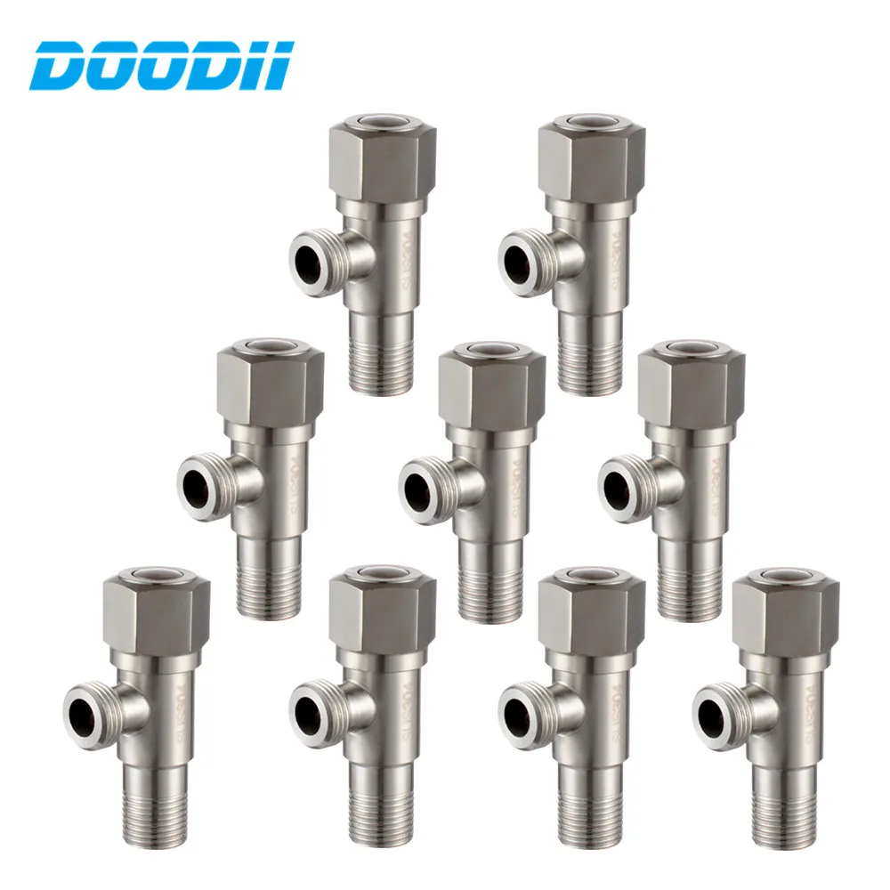 

Doodii Bathroom Hardware Accessories Three-way Angle Valve Toilet Bidet Shattaf Diverter Equal Tee Joint Filling Valve T-adapter