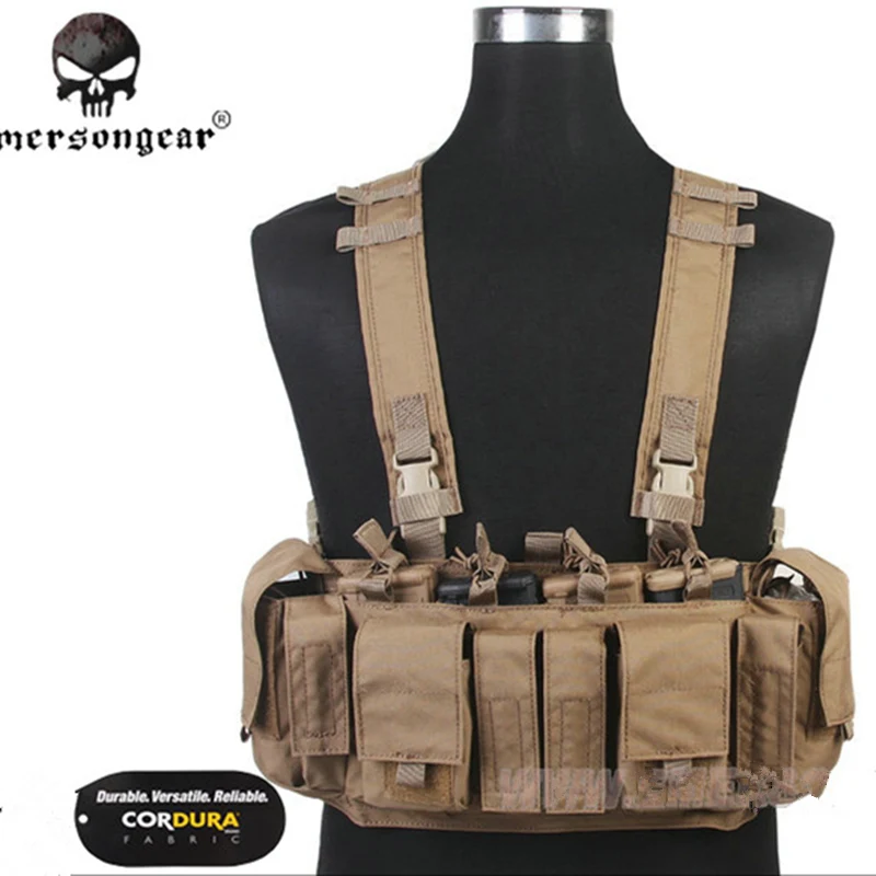 

2017EmersonGear MF Style UW IV Chest Rig 500D Molle Tactical Vest with Multi-pockets for EDC Tools Flashlight Torch BBs Patches