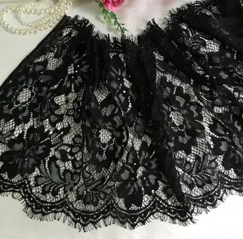 

Retail 1yards Beautiful Handcrafted Embroidered Net Lace Fabric Sewing Lace Ribbon Trim DIY Costume Decoration