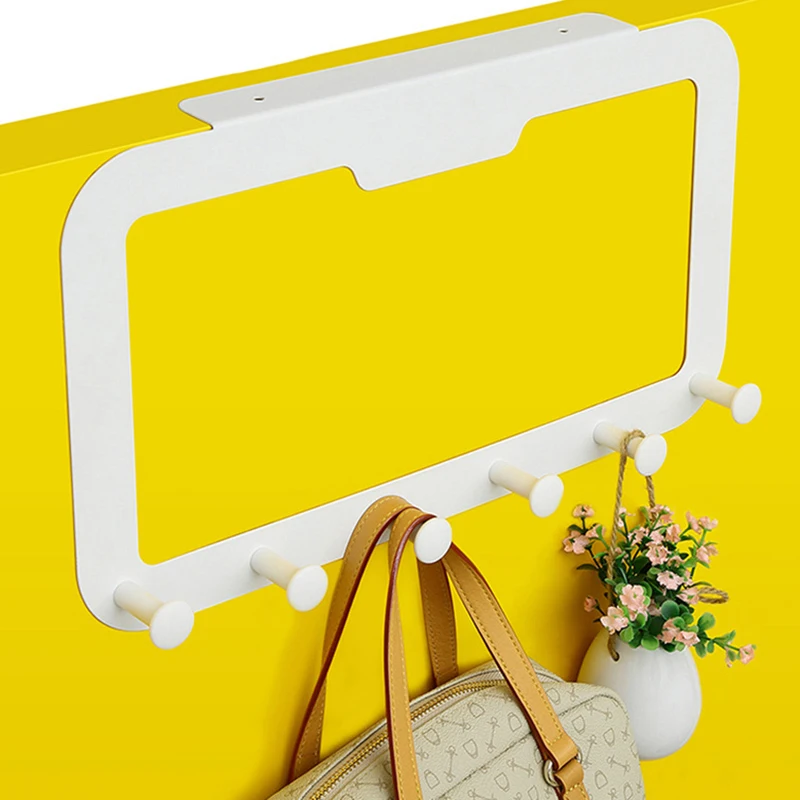 

Creative Strong Simple Door Hooks Home Organizer Seamless Free Nail-free Coat Rack Hanger Hook Back Six Hooks