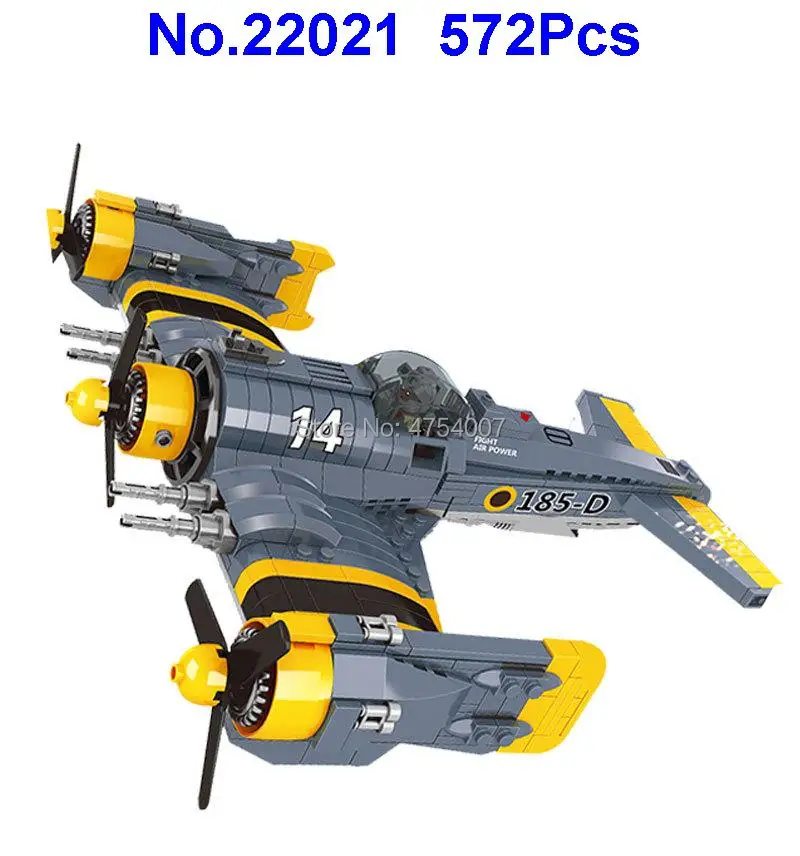 

572pcs technic moc beautiful science fiction fighting aircraft plane airplane building blocks Toy