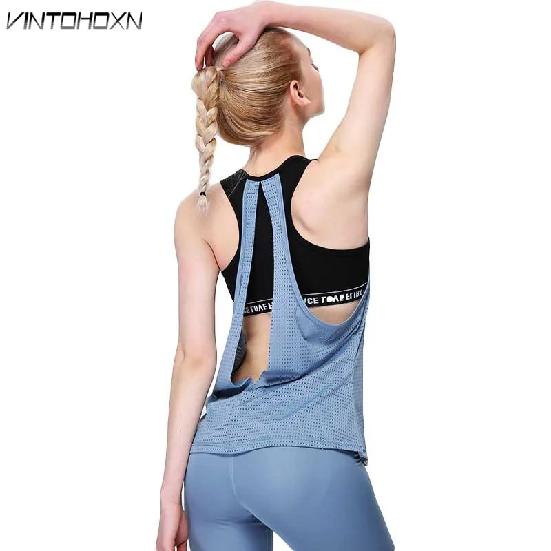 

Women Gym Sport Tank + Bra T Shirt Yoga Workout Vest Fitness Training Exercise Running Clothing Sportswear Tee Top Clothes 065bx