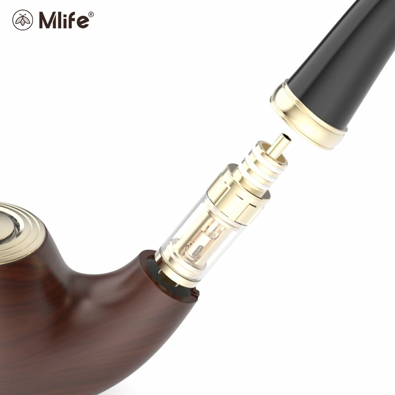 Оригинальные Mlife VPipe 3 E Pipe комплект с 1 2 мл BVC распылитель и катушка 0.7ohm 1300 мАч