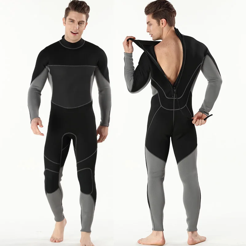 Гидрокостюм для дайвинга для мужчин 3 мм костюм для дайвинга из Неопрена Плавательный гидрокостюм для серфинга Триатлон мокрый костюм купальник полный боди