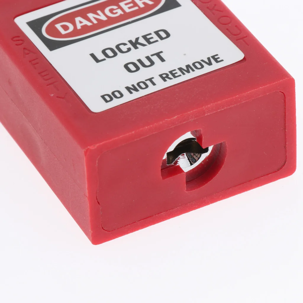Strong Firm Multifunction Safety Lockout Padlock Lock Keyed Different, Key Retaining, Safe, 3 Colors