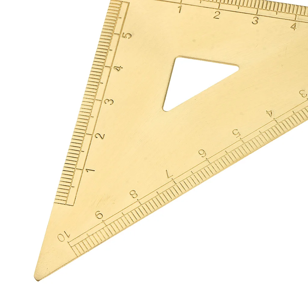 Blesiya 4 Pieces//Set Mini Brass Math Geometry Ruler Jewelry Measuring Tools