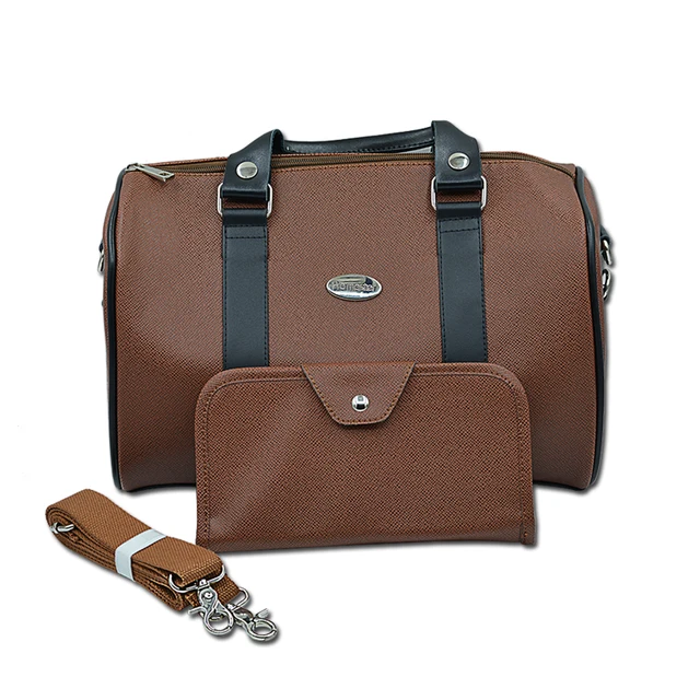 Pu Leather Larger Capacity Scissors Bag Set Shoulder Belt Handbag Pu Leather Larger Capacity Scissors Bag Set Shoulder Belt Handbag Kits Barber Hairdresser Styling Pockets