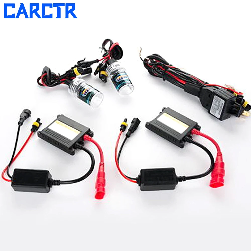

CARCTR 1 SET Xenon Car Headlight Bulbs HID with Ballasts H H3 H4 H7 H8/H9/H11 6000K 12V 35WHID Car Xenon Lamp Headlights Set