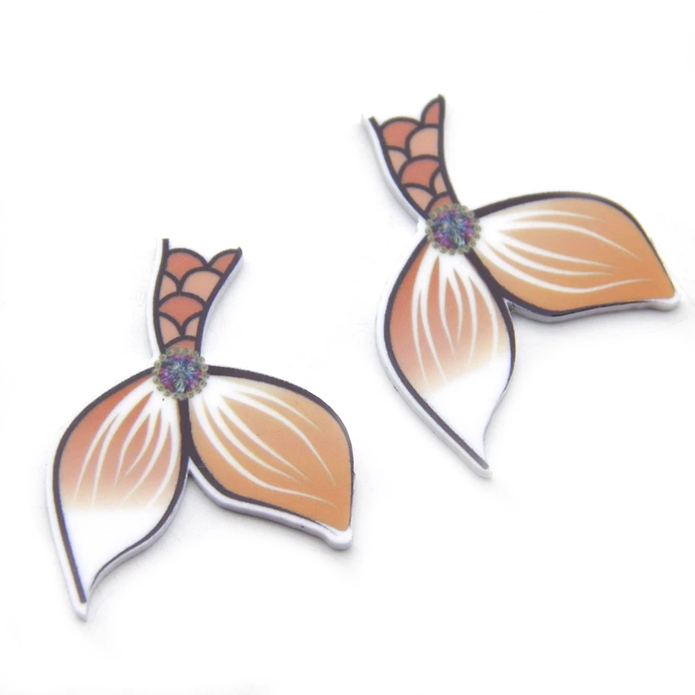 David accessories 5 шт./лот птица лошадь рыбий хвост резиновая плоская задняя часть для