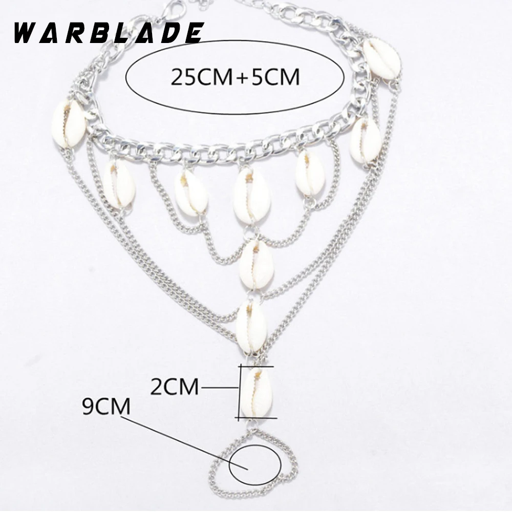WarBLade/Новинка Винтажный Летний Пляжный браслет на щиколотке в богемном стиле