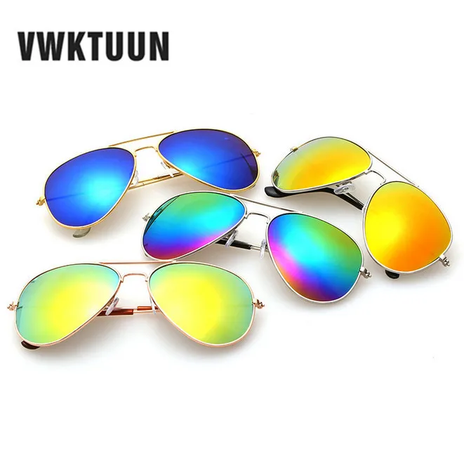 

VWKTUUN Pilot Sunglasses Women Coating Sunglass Vintage Sun Glasses For Men Mirror Glasses Oversized Oculos Feminino Eyewear