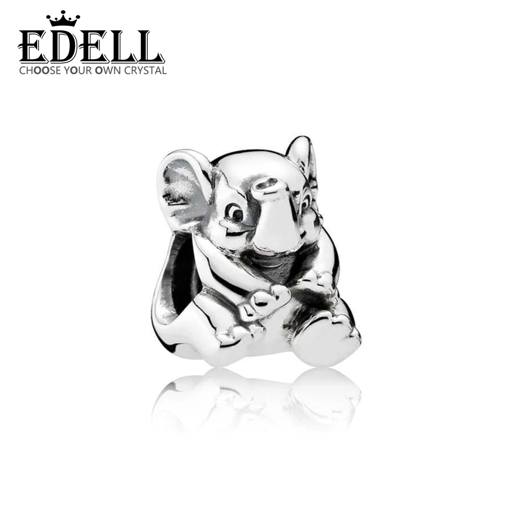 

EDELL 100% 925 Sterling Silver 1:1 Authentic 791902 Lucky Elephant Bracelet Original Women Jewelry