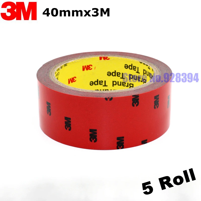 5Rolls 40mm x 3Meter 3M Tape Automotive Auto Truck Car Acrylic Foam