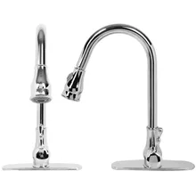 Кухонный кран бронзовый поворотный выдвижной Носик Кухня Раковина кран Одной ручкой холодный и горячий кран обойтись кран torneiras