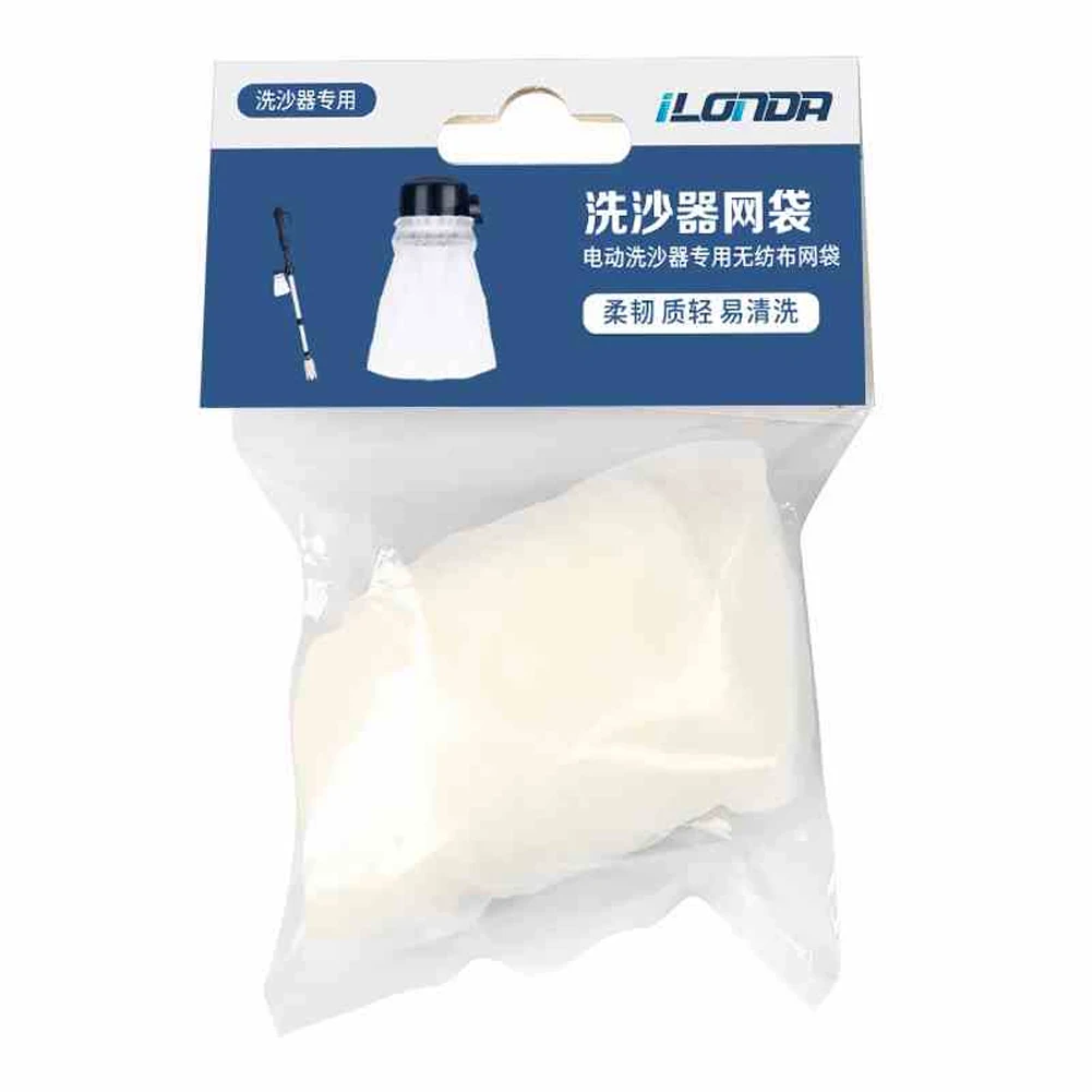 4Pcs Reusable Easy Clean White Filter Bag Net Mesh Portable Elastic Mouth Aquarium Water Purifier Fish Tank Non Woven | Дом и сад