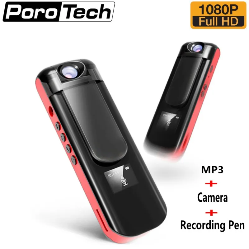 IDV009 мини микро камера HD 1080P видео запись голоса ручка с MP3 плеером 180 градусов