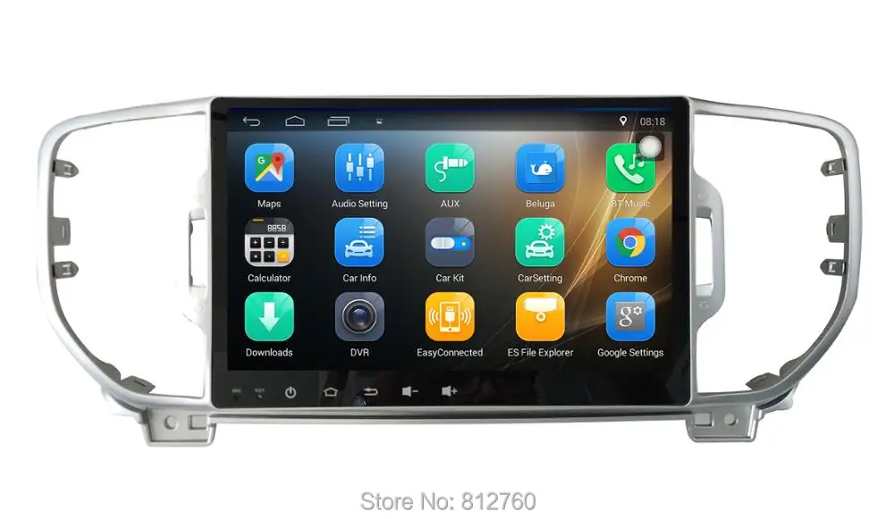 Perfect 9 inch 2G RAM android 7.1 for Kia sportage 2016 2017 car dvd gps navigation car radio stereo video audio player bluetooth+canbus 1