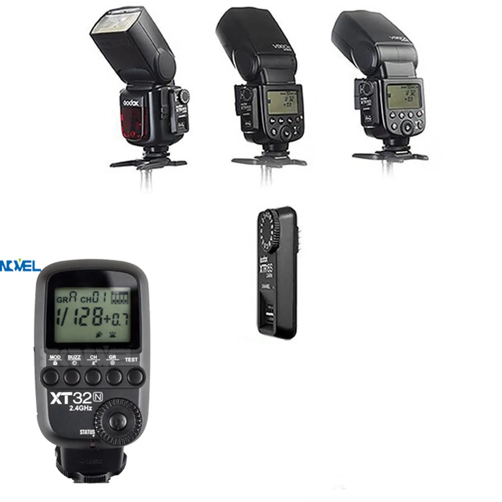 Godox-XT32N-2-4G-Wireless-1-8000s-HSS-Flash-Trigger-XTR-16S-for-Nikon-GODOX-V850