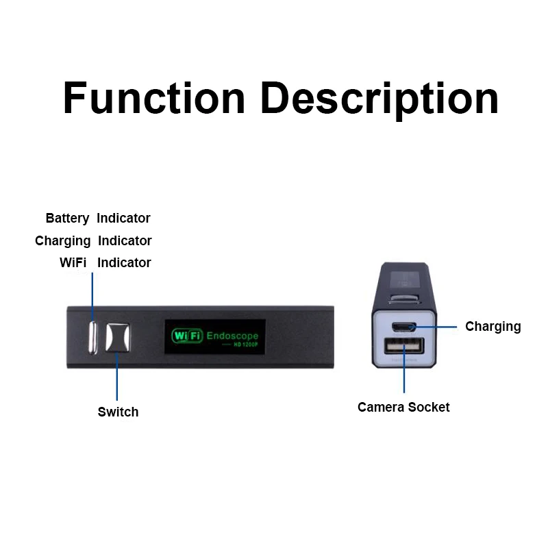 Usb эндоскоп YuBeter с Wi Fi водонепроницаемая камера бороскоп 1200P мягким проводным