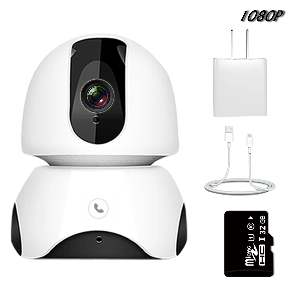 Set4 1080P with 32GB Беспроводной видеоняня 2MP FHD детский монитор для сна няня ip-камера автоматическое отслеживание один-сенсорный звонок двухсторонний аудио домофон детский телефон - Цвет: Set4 1080P with 32GB