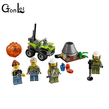 

Compatible With Lepining City Series Volcano Starter Set Geological Building Block Bricks Toys Gift For Children