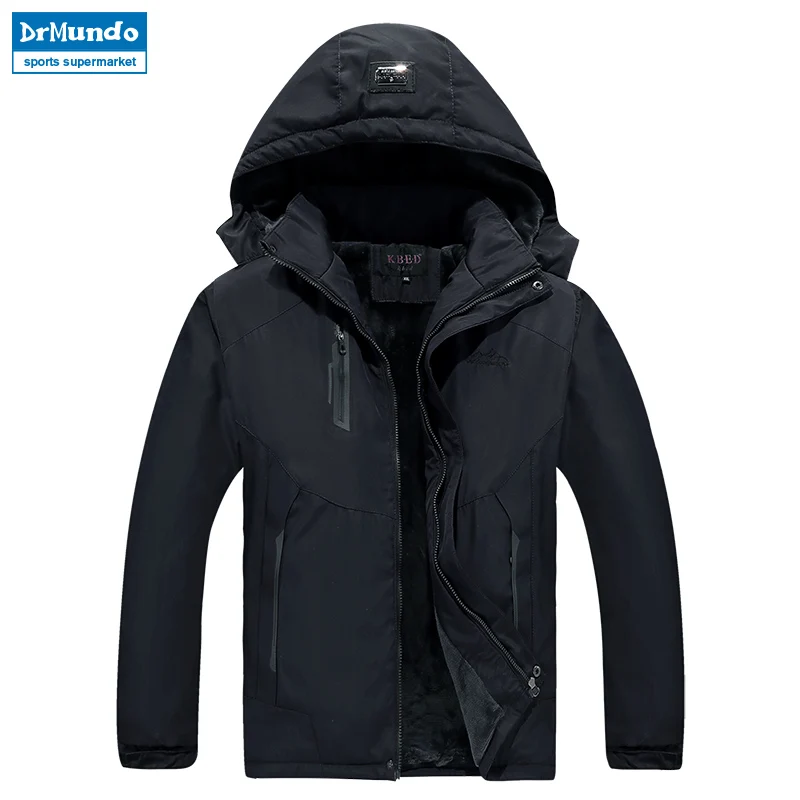 2018 Men's Winter Inner Fleece Waterproof Jacket Outdoor Sport Warm