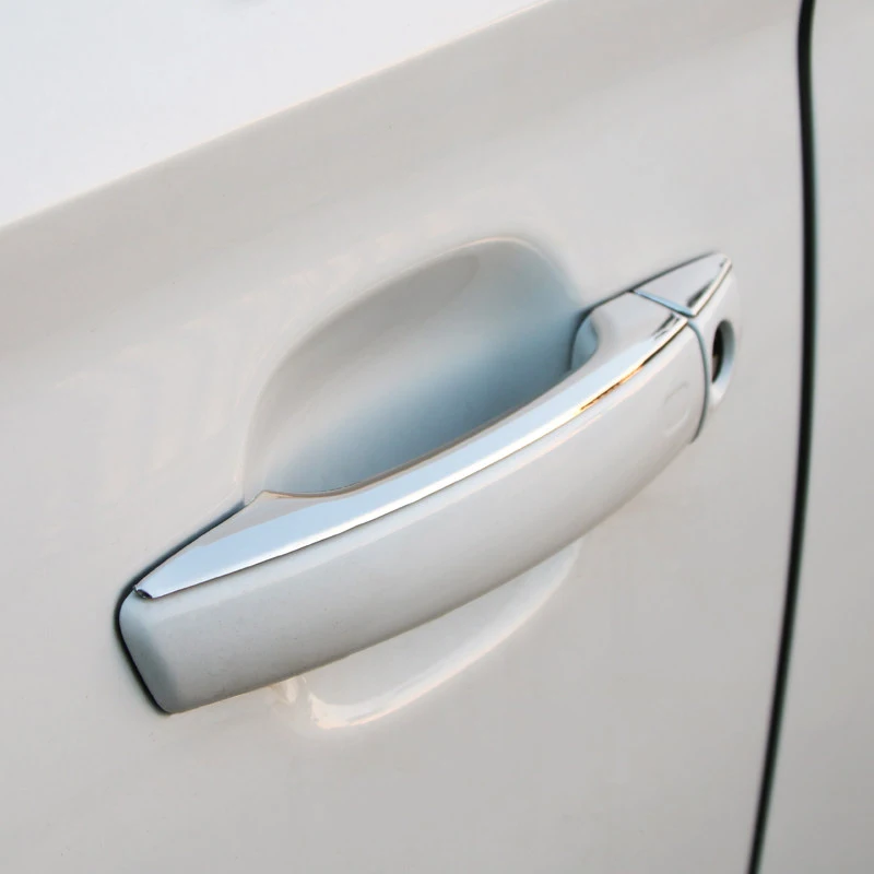 Stainless Steel 8 PCS Interior Door Handle Frame Cover Trim For Audi A3