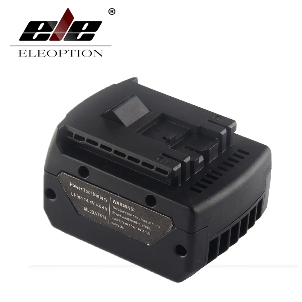 

ELE ELEOPTION 14.4V 4000mAh Li-Ion Rechargeable Power Tool Battery Replacement For Bosch BAT614 2 607 336 150 BAT607 2607336318