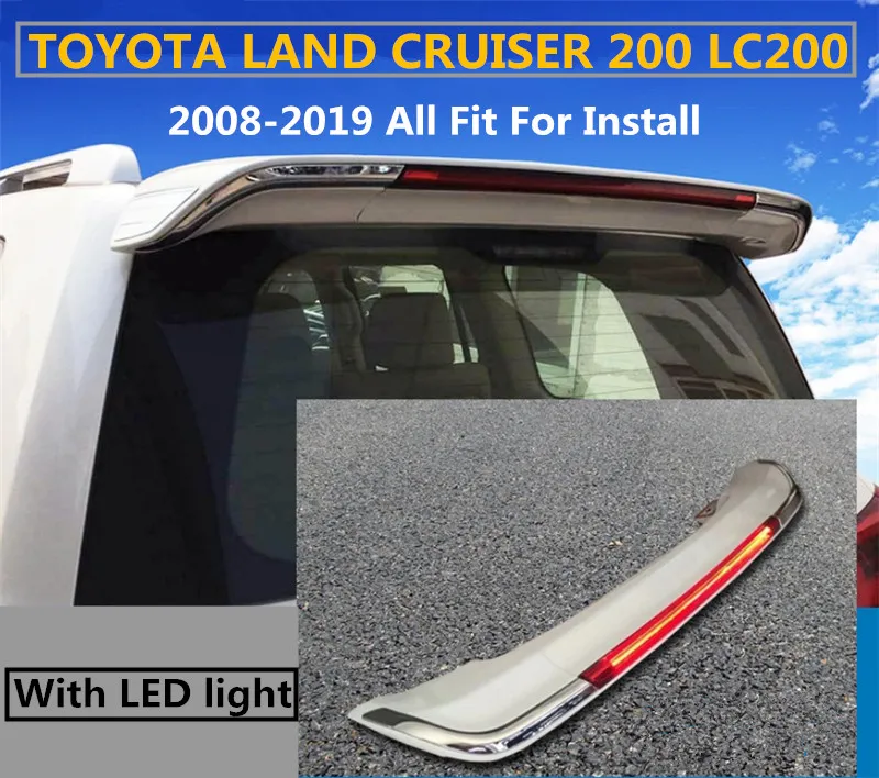 Спойлер для TOYOTA LAND CRUISER 200 LC200 2008 2019 крыло Спойлеры Высокое качество ABS со