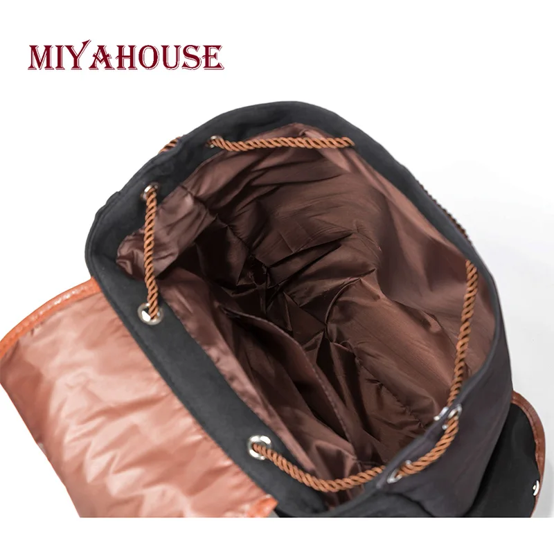 Женский холщовый рюкзак Miyahouse с принтом стрекозы дизайнерский дорожный ранец на