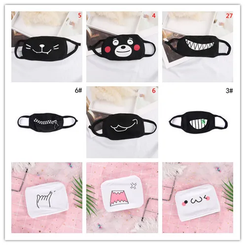 1pc Cute Cartoon Mouth Face Mask Emotiction Masque Kpop Masks Women Men Anti-Dust Cotton Mouth Muffle Facial Care Tool NEW