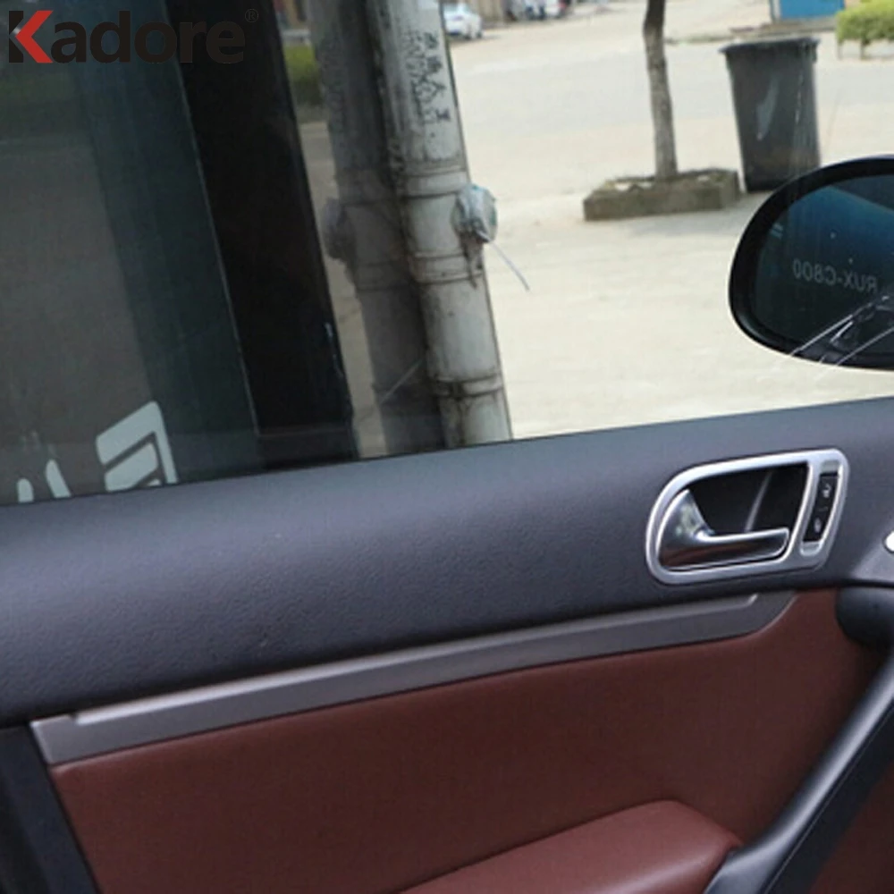 Для Volkswagen Tiguan 2009 2010 2013 2014 2015 ABS Matte накладка на внутреннюю дверную ручку Trims