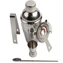 5 шт. набор для коктейлей из нержавеющей стали, миксер для мартини, профессиональный бармен, посуда, посуда, набор инструментов для бара, аксессуары