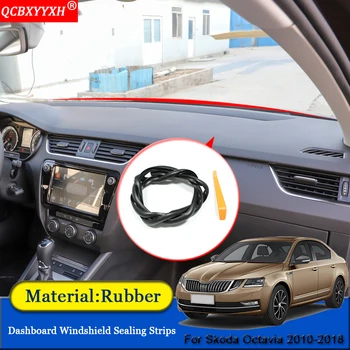 

Car-styling Rubber Anti-Noise Soundproof Dustproof Dashboard Windshield Sealing Strips Accessories For Skoda Octavia 2010-2018